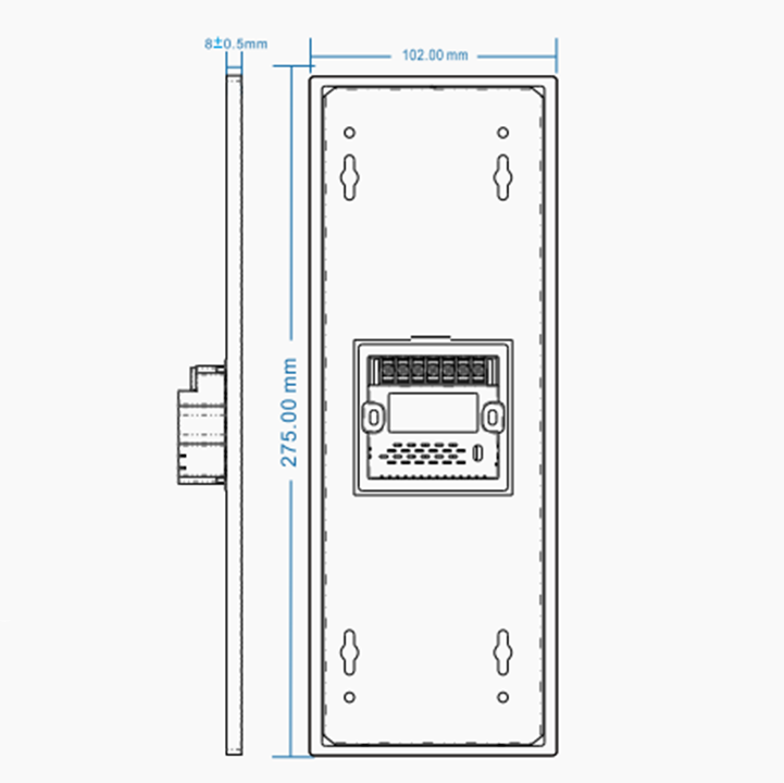 10mm aluminum plate CNC high gloss doorplate