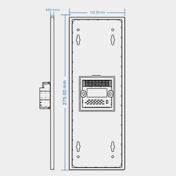 10mm solid aluminum plate customized doorplate