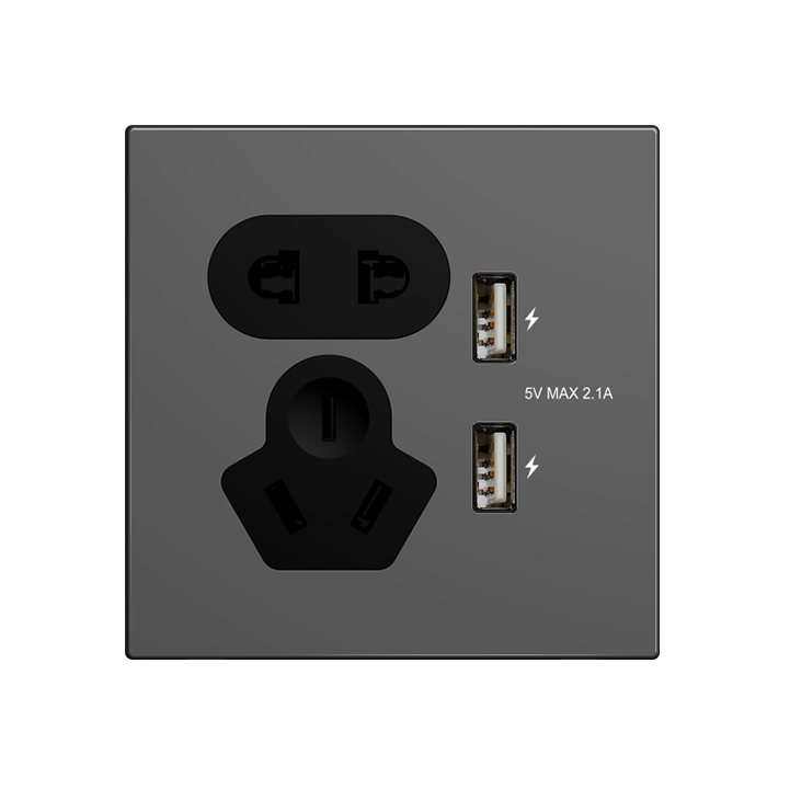 Stainless steel 10A socket