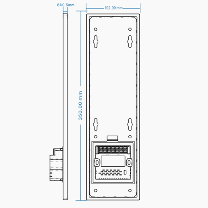 10mm solid aluminum plate customized doorplate