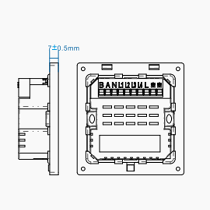 Framed 86 electronic door number