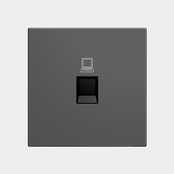 Stainless steel Single port network socket