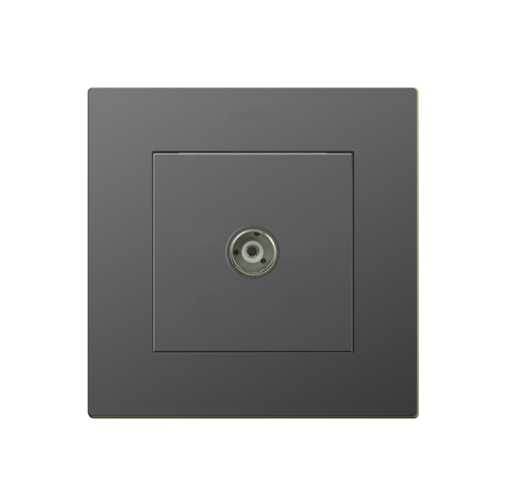 Single TV signal socket
