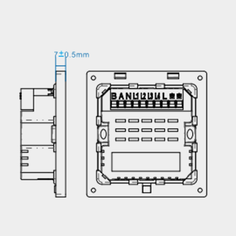 Framed 86 electronic door number